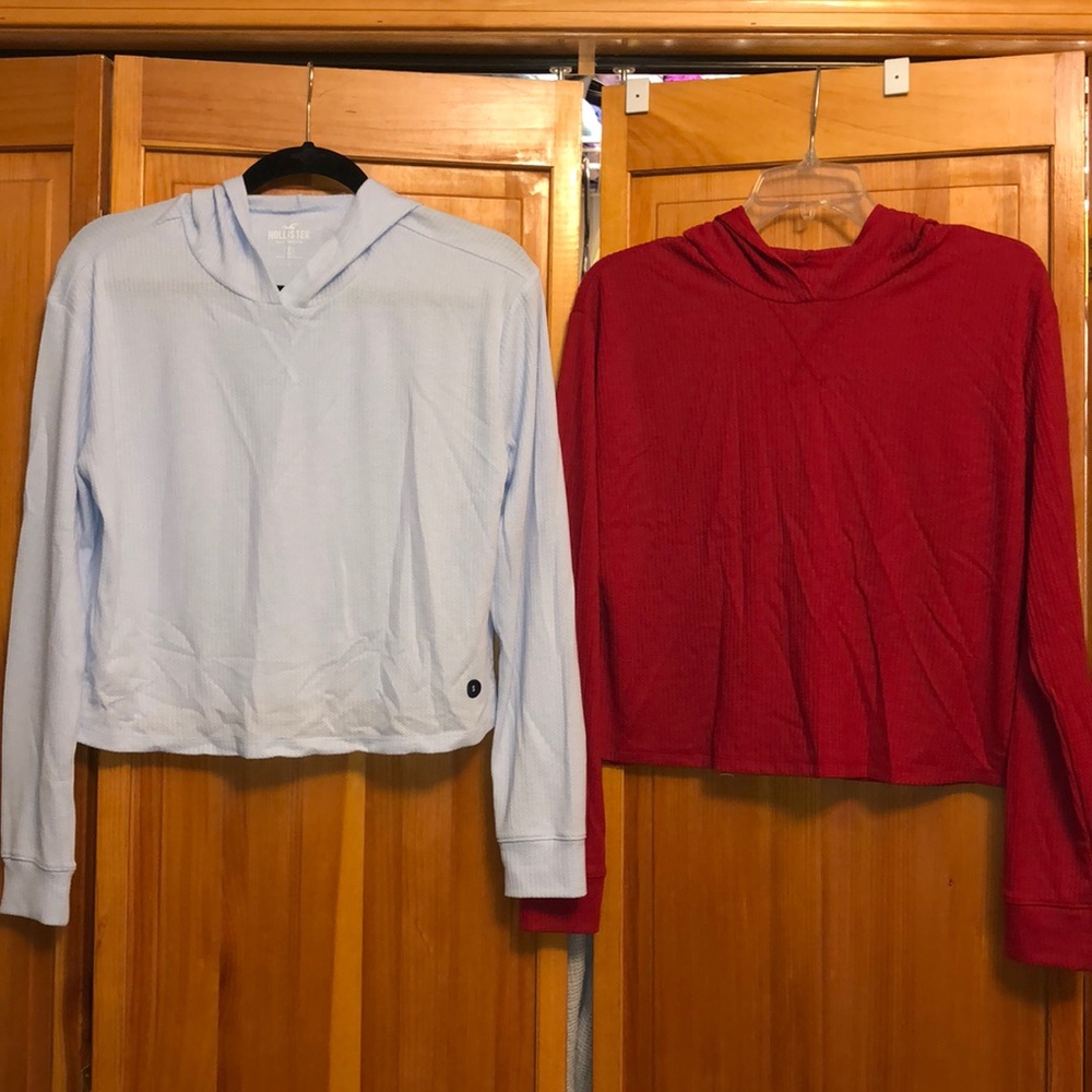 hollister crop sweaters